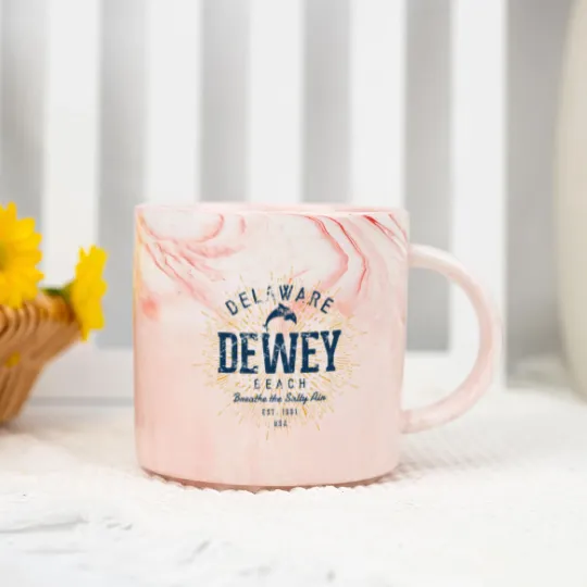 Discover Vintage Dewey Beach Marble Mugs