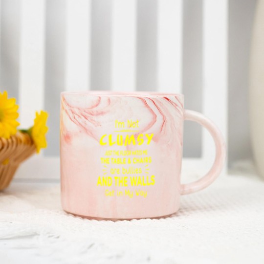Discover I'm not clumsy Marble Mugs