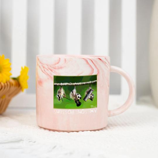 Discover the Awesome Possums t Marble Mugs