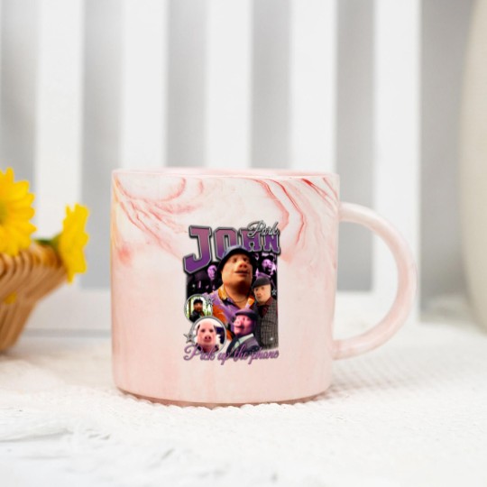 Discover John Pork Marble Mugs, Funny Marble Mugs, Classic 90s Graphic Marble Mugs