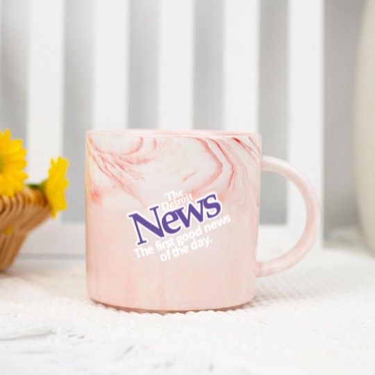 Discover Drew Barrymore Detroit News Marble Mugs