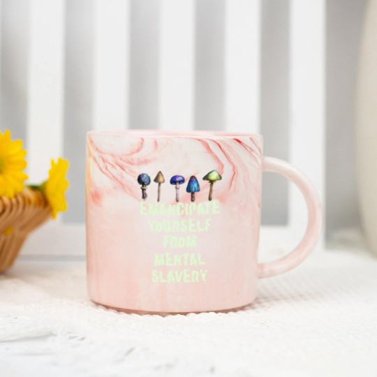 Discover Emancipate Yourself From Mental Slavery Marble Mugs