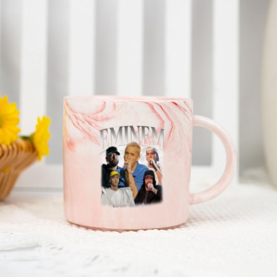 Discover Eminem Marble Mugs, Classic 90s Graphic Marble Mugs
