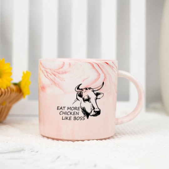 Discover Eat more Chicken like Boss - Eat More Chicken - Marble Mugs