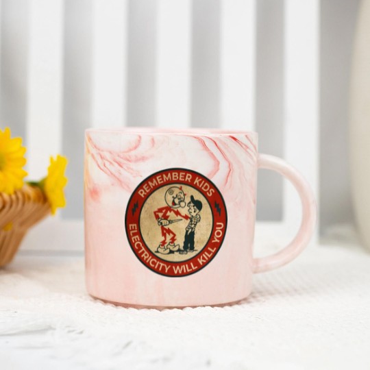 Discover Electricity Will Kill You Kids - Electricity Will Kill You - Marble Mugs