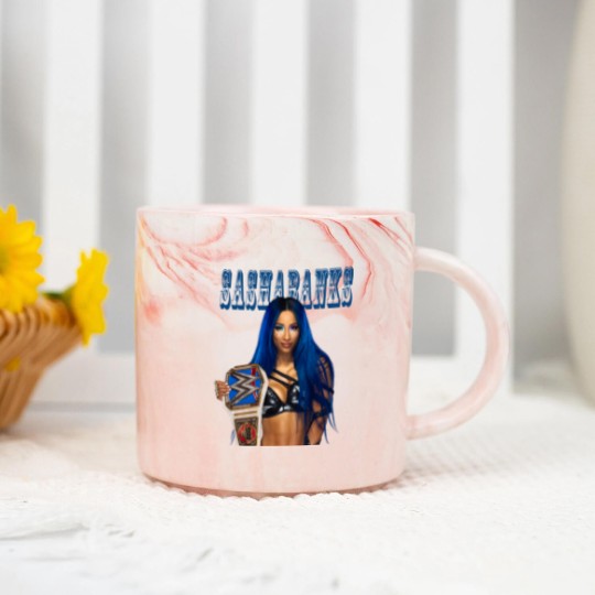 Discover Sasha Banks The Legit Boss Marble Mugs
