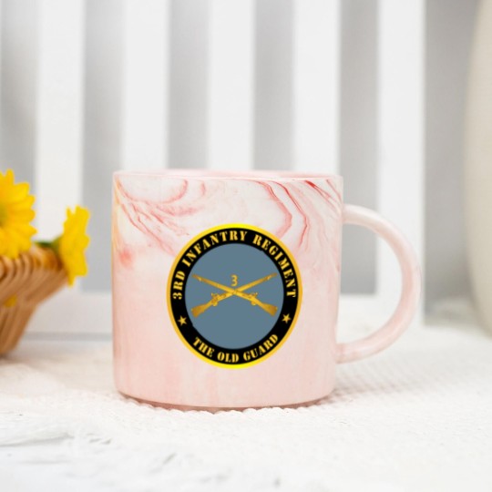 Discover 3rd Infantry Regiment The Old Guard w Inf Branch Marble Mugs