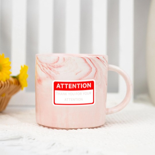 Discover Attention Thank You For Your Attention Marble Mugs
