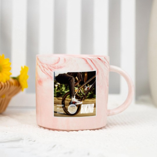 Discover Biking Frank Ocean Jay-Z Tyler The Creator Song Graphic Marble Mugs Marble Mugs