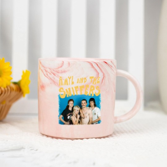 Discover Amyl And The Sniffers Band Marble Mugs