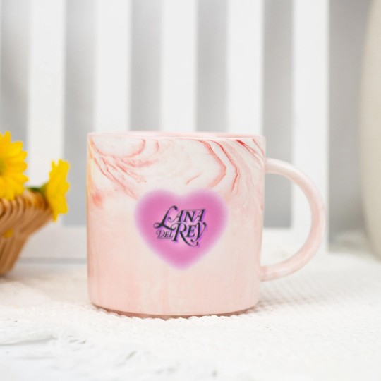 Discover Lana Del Rey Marble Mugs (Pink Heart), Born To Die Marble Mugs