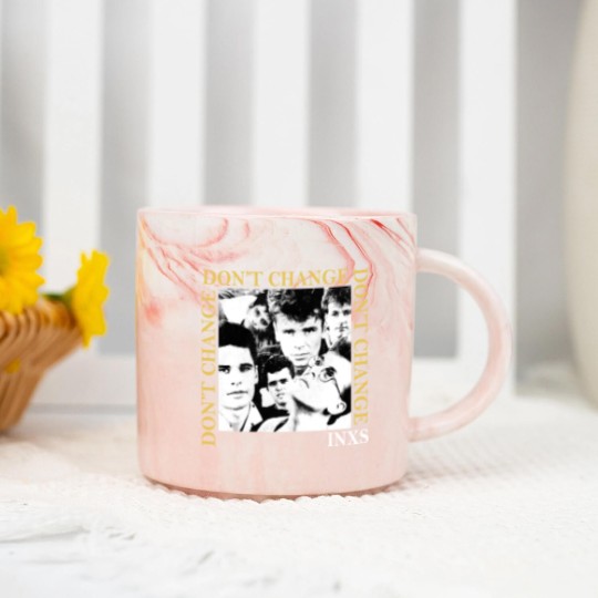 Discover Vintage INXS Dont Change Marble Mugs, 1990s X Tour Vintage Concert