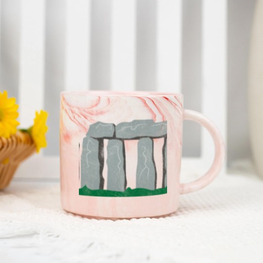 Discover stonehenge gift wiltshire temple sightseeing Marble Mugs