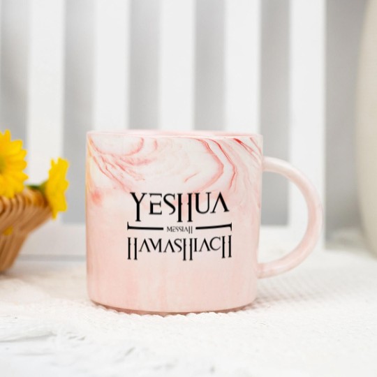Discover Yeshua Hamashiach Messiah Messianic Sabbath for Ch Marble Mugs
