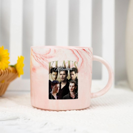 Discover Klaus Mikaelson Vintage Marble Mugs, Gift For Women and Man Unisex Marble Mugs