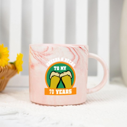 Discover 70th Birthday 70 Years Gift Funny Saying Marble Mugs