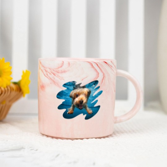 Discover Underwater Dogs Brady by Seth Casteel Marble Mugs