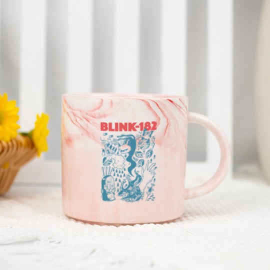 Discover Blink Vintage 182 Marble Mugs, World Tour Marble Mugs, Vintage Retro Marble Mugs, Blink Retro 182 Fans Lover Gift