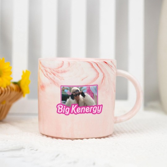 Discover I am Kenough Big Kenergy Marble Mugs, Barbie Inspired Marble Mugs