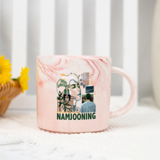 Discover Vintage J-Hope Marble Mugs, J-Hope Unisex Kpop Marble Mugs, BTS Marble Mugs, Vintage Style Korean Pop  Marble Mugs