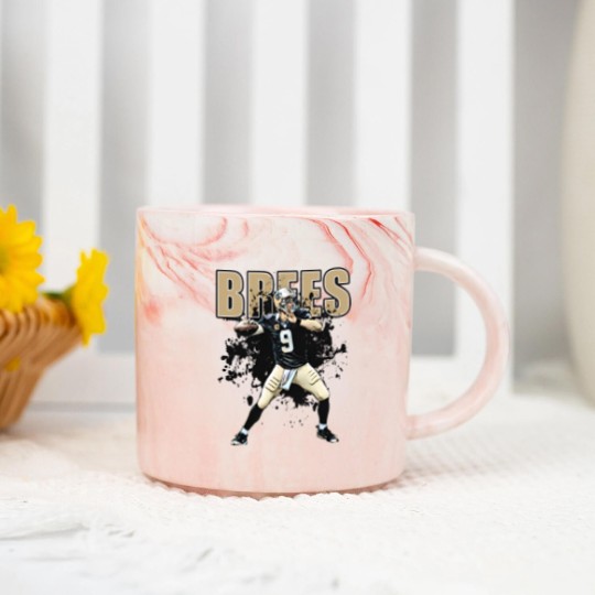 Discover Saints Marble Mugs- drew brees football Marble Mugs
