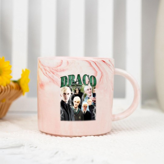 Discover Tom Felton 90s Vintage Marble Mugs, Draco Malfoy Marble Mugs, Draco Malfoy Merch, Harry Potter