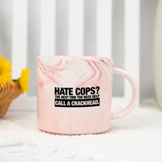 Discover call a crackhead Marble Mugs