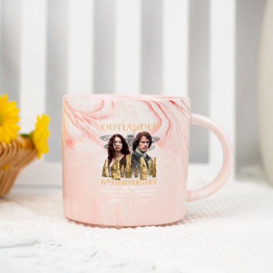 Discover Outlander 6th anniversary 2014-2022 Marble Mugs