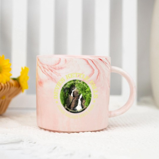 Discover Devil's Kettle Falls Marble Mugs