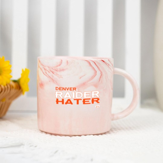 Discover Denver Raider Hater Marble Mugs