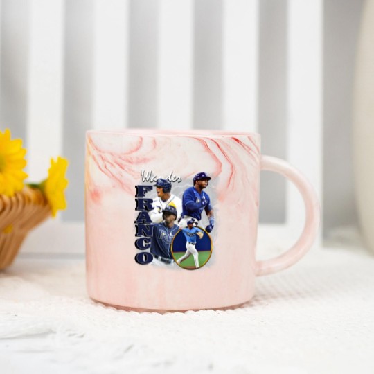Discover Wander Franco Marble Mugs, Baseball Marble Mugs, Classic 90s Graphic Marble Mugs