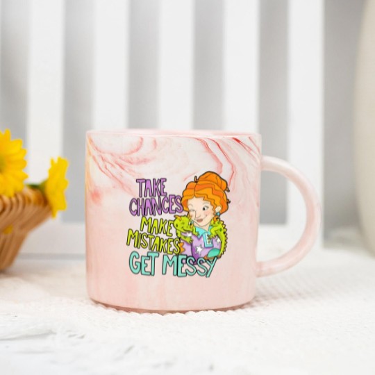 Discover Take Chances Make Mistakes Get Messy Marble Mugs, Miss Frizzle Marble Mugs, Magic School Bus