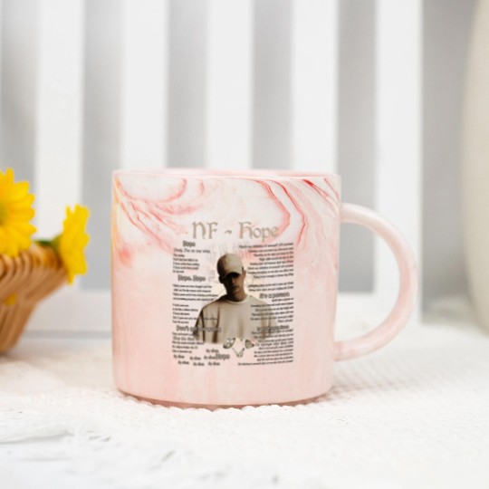 Discover NF Hope Rap Marble Mugs, NF Hope Vintage Retro 90s Graphic Marble Mugs