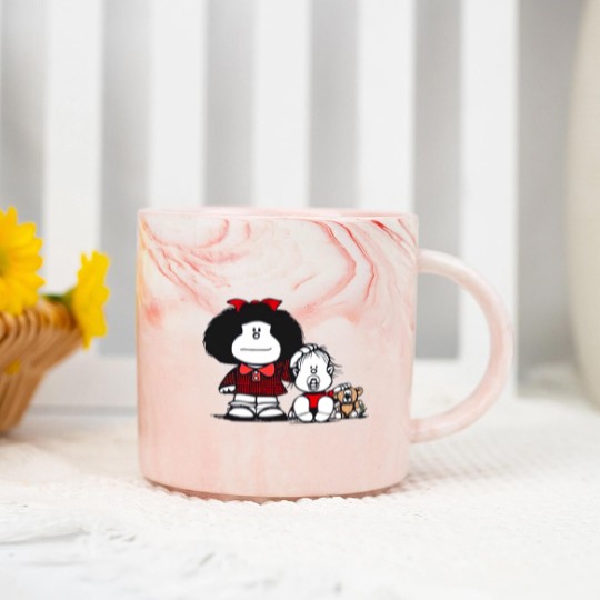 Discover Hermanos - Mafalda Feminista Frases Humor - Marble Mugs