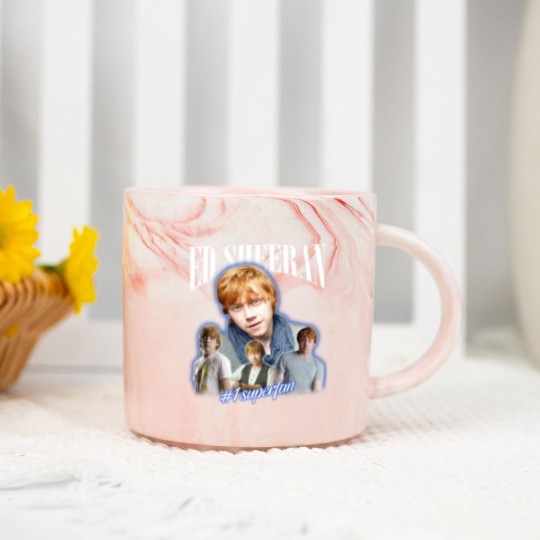 Discover Vintage E.d She.Eran #1 Supe.rfan Unisex Marble Mugs, E.d Sheer.an 2023 Tour Marble Mugs