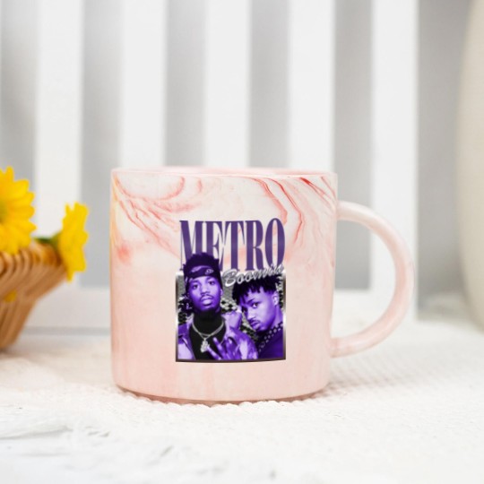 Discover RETRO METRO BOOMIN Vintage Marble Mugs, Metro Boomin Hip-Hop/Rap