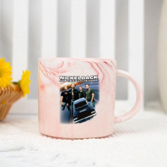 Discover Nickelback Music Marble Mugs, Vintage Get Rollin' Tour 2023 Tickets Album All the Right Reasons