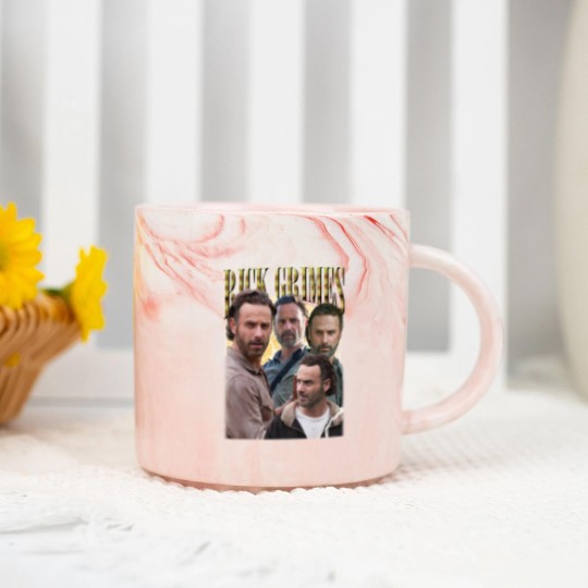 Discover Rick Grimes Vintage Marble Mugs, Gift For Women and Man Unisex Marble Mugs