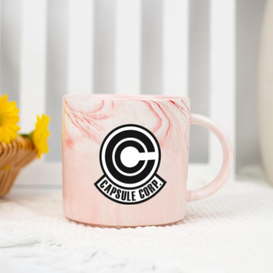 Discover Capsule corp original logo Marble Mugs