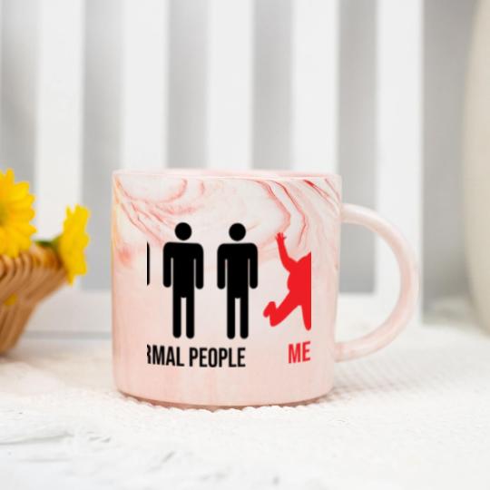 Discover Normal People Me Skydiver Skydive Funny Parachute Marble Mugs