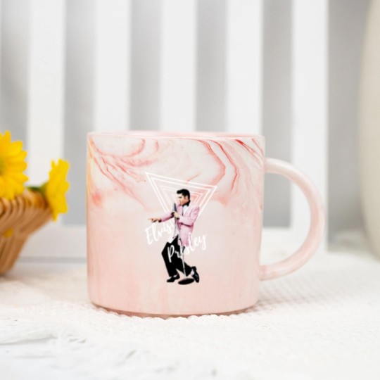 Discover Elvis Marble Mugs, Elvis Presley, King Of Rock N Roll Graphic Marble Mugs, Elvis Dance Marble Mugs