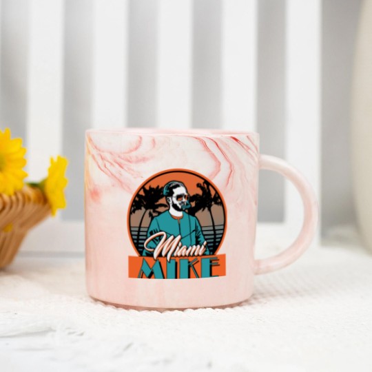 Discover Miami Mike Marble Mugs, Mike McDaniel Marble Mugs