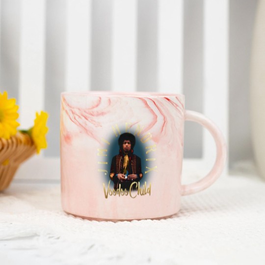Discover Jimi Hendrix Gold Voodoo Child Marble Mugs