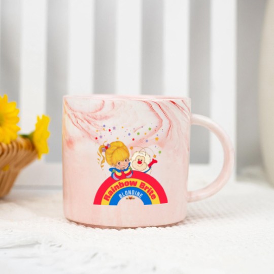 Discover Vintage Blondine Rainbow Brite Marble Mugs