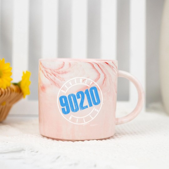 Discover vintage 1991 Beverly Hills 90210 Marble Mugs