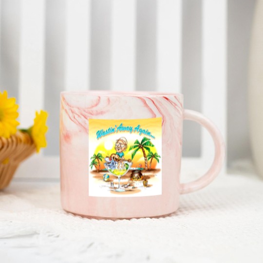 Discover Wastin' Away Again Jimmy Buffett Marble Mugs, Vintage Jimmy Buffett Memorial Marble Mugs