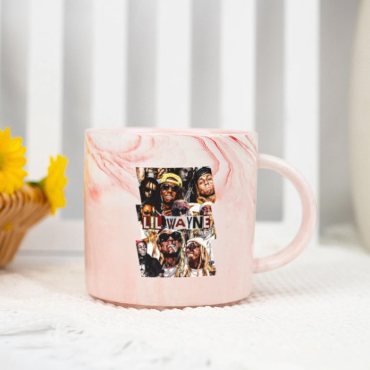 Discover Lil Wayne Marble Mugs, Vintage Lil Wayne graphic Marble Mugs, Lil Wayne Marble Mugs