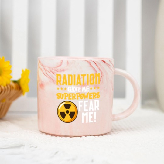 Discover Radiation Therapy Fight Raise Awareness Cancer Marble Mugs