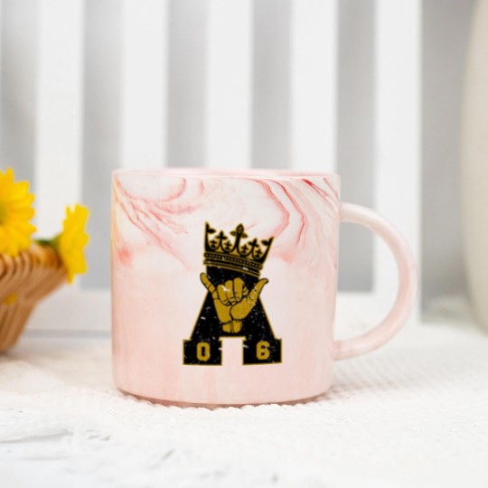 Discover Alpha Fraternity Phi Men'S Alpha Frat 1906 Black G Marble Mugs