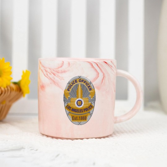 Discover LAPD Police Officer Badge Marble Mugs